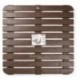 Caillebotis de douche Marron foncé 55x55cm
