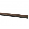 Bas de porte PVC 1m avec brosse - Marron GEKO STAFF