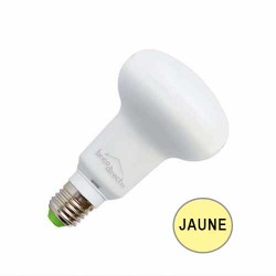 Ampoule réflecteur R63 LED 10W JAUNE E27