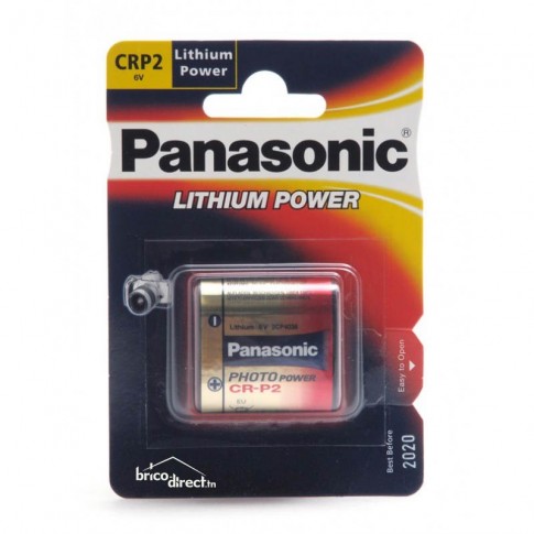 Pile spéciale au Lithium CRP2P 6V PANASONIC