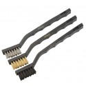 Jeu de 3 brosses métalliques de précision TOLSEN