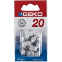 Pack de 20 crochets à un clou GEKO