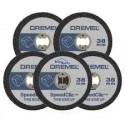 Pack de 5 disques à tronçonner pour plastiques et Plexi DREMEL SC476