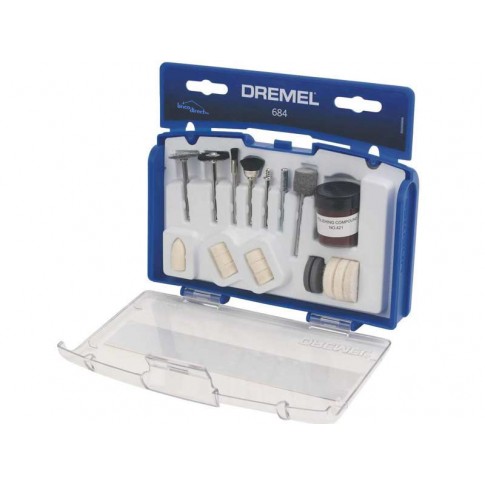 Coffret 20 accessoires DREMEL 684 (Coffret de nettoyage et polissage pour  Outils multi-usages)