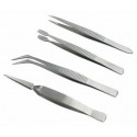 Jeu de 4 pincettes brucelle VALEX