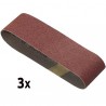 Kit de 3 bandes abrasives G40 75x533mm pour ponceuse à bande BOSCH