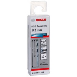 Jeu de 10 Mèches Métaux Point-TEQ de 3.0mm BOSCH