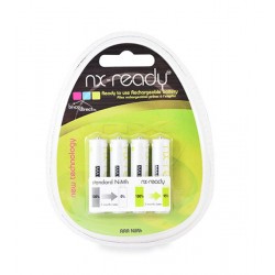 Pack 4 piles Rechargeables AAA 800mAh NX