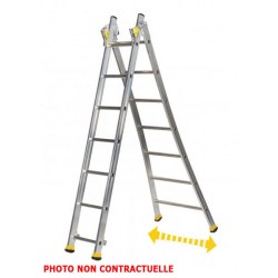 Echelle transformable 2 plans 2x8 marches T2 CENTAURE