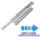 Coulisse à billes fermeture SOFT CLOSE pour tiroirs 40cm