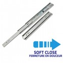 Coulisse à billes fermeture SOFT CLOSE pour tiroirs 40cm