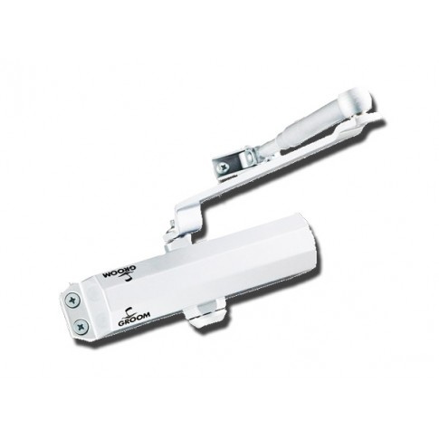 Ferme-porte Blanc GROOM GR101