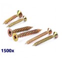 Pack de 1500 vis Parker jaunes 4x40