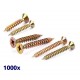 Pack de 1500 vis agglo jaunes 4x40