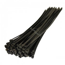 Pack 100 Attaches Serre-câble noir 400mm