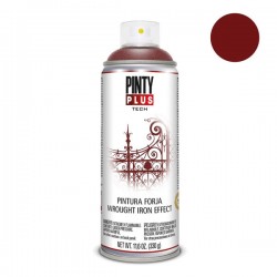 Peinture Rouge effet Fer Forgé en Spray Pinty Plus