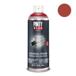 Peinture Anti-rouille rouge en spray 400ml Pinty Plus