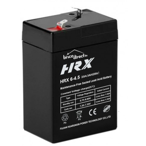 Batterie Etanche Plomb 6V-4,5Ah T1 HRX disponible en Tunisie