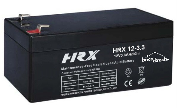 Batterie Etanche Plomb 12V-9Ah T1 HRX disponible en Tunisie