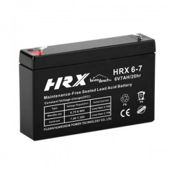 Batterie Plomb AGM 6V-7Ah T1 HRX