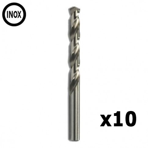 Pack de 10 Mèches pour Inox et métaux 6.5mm ECEF TEKNO XP