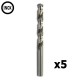 Pack de 5 Mèches Inox et métaux 9.0mm ECEF TEKNO XP