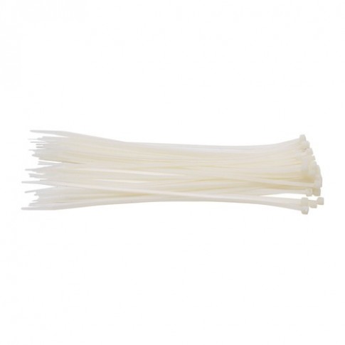 Pack 100 Attaches serre-câbles en plastique 4/200mm