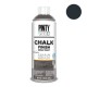 Peinture CHALK PAINT en Spray Noir Plomb 400ml PINTY PLUS