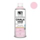 Peinture CHALK PAINT en Spray Rose Poudre 400ml PINTY PLUS