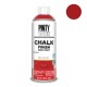 Peinture CHALK PAINT en Spray Rouge Velours 400ml PINTY PLUS