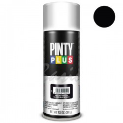 Peinture Synthétique en Spray noir 400ml PINTY PLUS