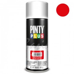 Peinture Synthétique en Spray rouge vif 400ml PINTY PLUS
