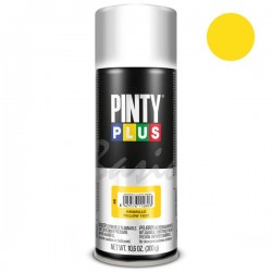 Peinture Synthétique en Spray jaune 400ml PINTY PLUS