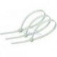 Pack 100 Attaches serre-câbles blancs en plastique 100mm