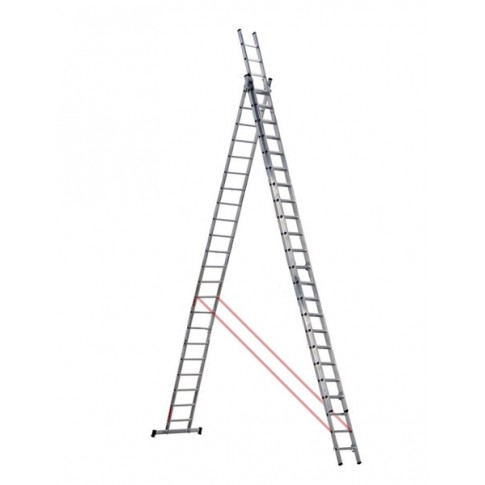 Echelle triple en aluminium 3x6m LITAN