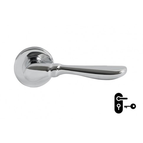 Poignée de porte FIOCCA Chromé Petit-Trou SICURO