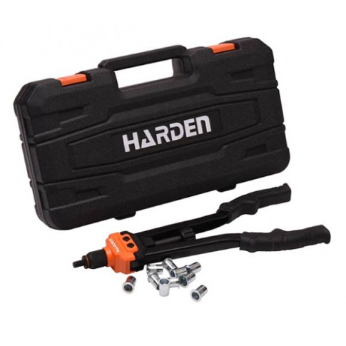 Pince à tête pivotante pour rivets et écrous aveugles en coffret HARDEN