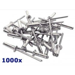 Boîte 1000 rivets Aluminium 4.0x12