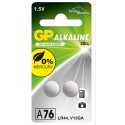 Pack de 2 Piles plate LR44 A76 GP