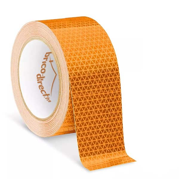 Bande Réfléchissante Autocollante 3M - 10m X 2cm | Orange Pour Voiture, Camion, Vélo | Sécurité Nuit