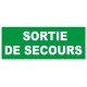 Pictogramme SORTIE DE SECOURS 292x139mm TOROZER