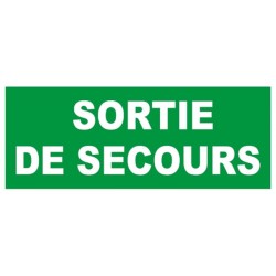 Pictogramme SORTIE DE SECOURS 292x139mm TOROZER