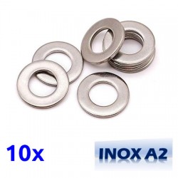 Pack de 10 rondelles M6x14 en INOX TOROZER