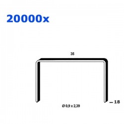 Boîte 20000 Agrafes 35/18mm OMER