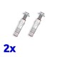 Pack de 2 Chevilles zinguées tête héxagonale M8 Ø14x50