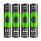 Pack 4 piles Rechargeables PRO AAA 800mAh GP