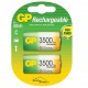 Pack de 2 piles type C LR14 Rechargeables GP