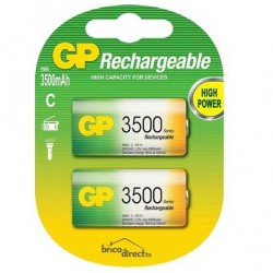 Pack de 2 piles type C LR14 Rechargeables GP