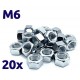 Pack de 20 écrous galvanisés M6 TOROZER