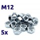 Pack de 5 écrous galvanisés M12 TOROZER